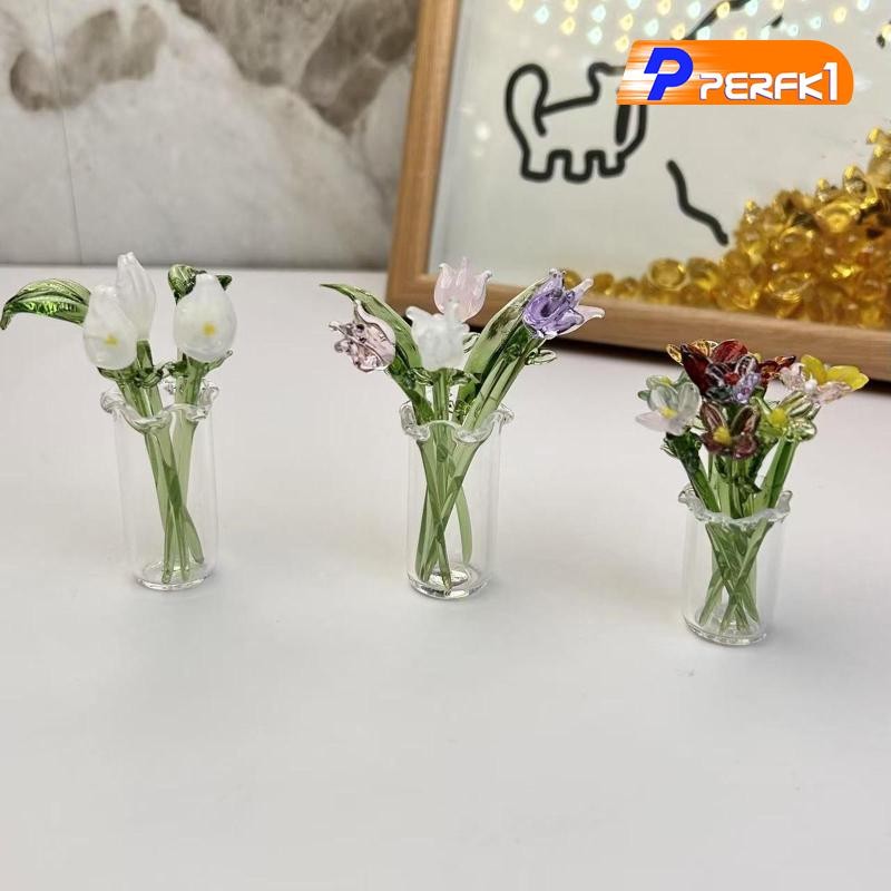 Bình Thủy Tinh Nhỏ Sắp Xếp Hoa Hộp Đựng Trang Trí Sưu Tập Trang Trí Ấm Hoa Thanh Lịch Cho Bàn Gia Đình Trung Tâm