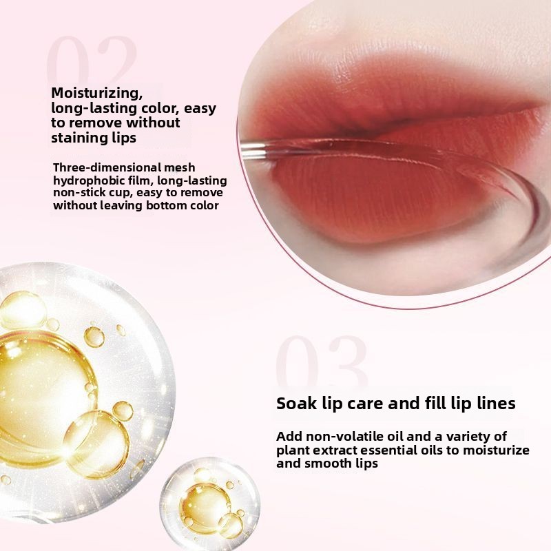 DEZONE Son môi dạng sương nước, son matte không dính cốc PKCI