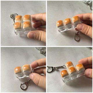 FURNICLICK Fidget Móc Khóa, Phím Bàn Phím DIY Nút Nút Bàn Phím Ngón Tay, Thư Giãn Hấp Bánh Mì Giảm Căng Thẳng Keycap Nút Keycap Móc Khóa Người Lớn