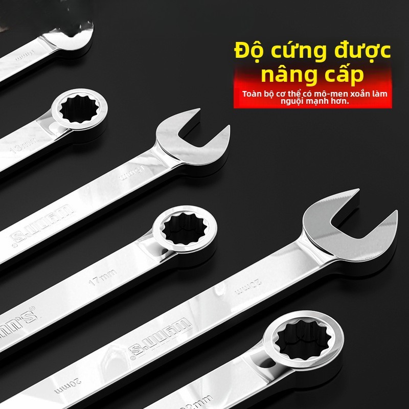 Cờ lê đa năng Torx Open End Mirror Cờ lê Bộ Chrome Vanadi Steel Auto Repair Machine Repair Tool Fork End Board