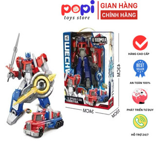 Đồ Chơi Robot Biến Hình Optimus 2in1 – Đồ Chơi Lắp Ráp Transformers Biến Hình Xe Thông Minh Cho Bé -POPITOYS
