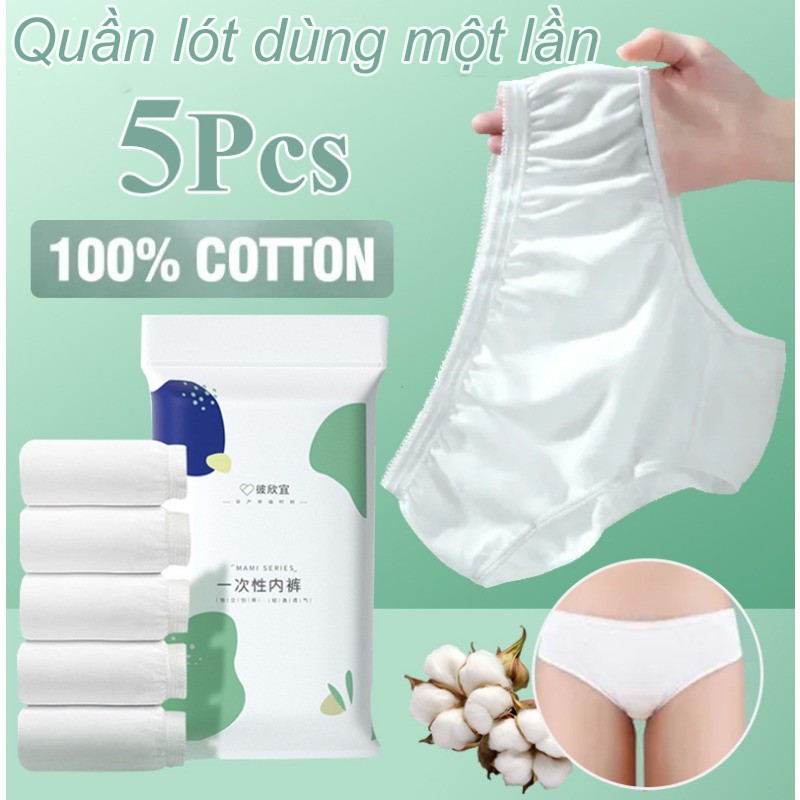 Quần lót dùng 1 lần quần chip nữ cotton quần Lót Giấy Nữ,Đáy Quần 2 Lớp,Mềm mại và thân thiện với da