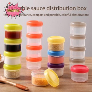 Pnpia 4 35ml Salad Hộp Đựng Để Đi Nhựa Xoắn Top Nước Sốt Gia Vị Hộp Đựng Có Nắp Hộp Cơm Trưa Phụ Kiện Boutique