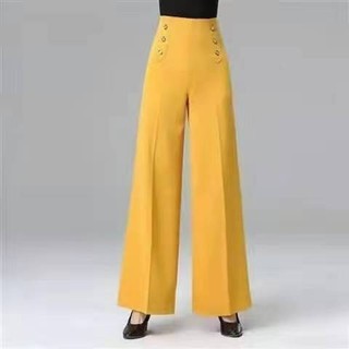 2023 Cao Cấp Bao Bụng Ống Rộng Quần Nữ Thẳng Tiêu Chuẩn Quốc Gia Quần Khiêu Vũ Bao Da Thịt Nữ Drap Cảm Thấy Tốt Nhảy Quần 24.11.27