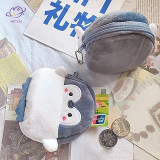 HFTOY Anime Mới Sang Trọng Chim Cánh Cụt Ví Nam Nữ Thời Trang Hàn Quốc Dây Kéo Dễ Thương Ví Đựng Tiền Xu Bé Trai Bé Gái Túi Miễn Phí Vận Chuyển 2023 ~