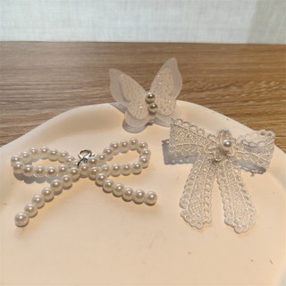 1 Chiếc Ngọc Trai Nơ Dây Giày Hoa Gấu Hoa Hồng Giày Dây Trang Trí Lưới Hoa Organza Ren Nơ Ballet Giày Khóa Phụ Kiện Mới
