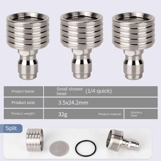 Vòi Rửa Xe FURNICLICK, Lưỡi Tắm Inox Áp Lực Cao, Đa Năng 1 / 4 Kết Nối Nhanh Phụ Kiện Rửa Xe Nhỏ Hoa Tưới Cây