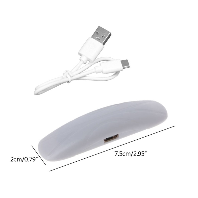 Jenniferab Chữa Nhanh Đèn LED UV Mini Chữa Cho Nhựa Thủ Công Đèn LED Sạc USB