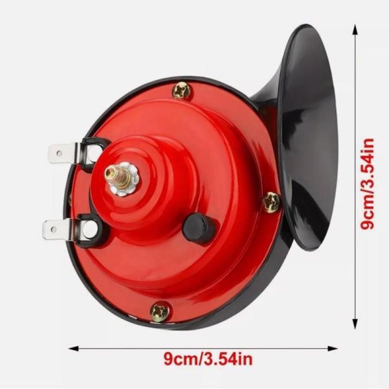 Còi tàu siêu to 300DB 12V chống nước cho xe tải xe máy thuyền đỏ