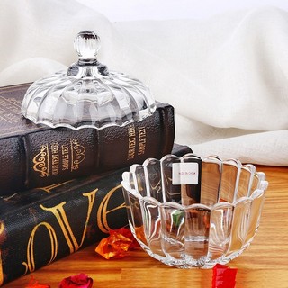 Thố Thủy Tinh Đựng Mứt Bánh Kẹo Đẹp Cỡ Trung Deli TG2030-1 Dung Tích 750ml