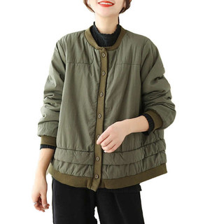 Rò Rỉ Chọn ~ Nhật Bản Nguyên Bản Đơn Màu Sắc Tương Phản Quilted Nhẹ Xuống Áo Khoác Đệm Nữ Rời Dày Ấm Áp Áo Khoác