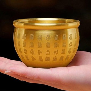 VOIDLESS 1 Cái Đồng Nguyên Chất Cornucopia, Xi Lanh Gạo Baifu Tốt Lành 4,5-7cm, Bề Mặt Đánh Bóng Sự Giàu Có Thu Hút Nhỏ Mini Baifu Jar Cốc Học Trang Trí Quà Tặng