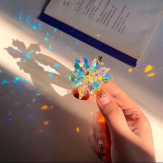 Sáng Tạo Streamer Bông Tuyết Pha Lê Mặt Dây Chuyền Để Bàn Đồ Trang Trí Cặp Đôi ins Phong Cách Hộp Quà Tặng Ba Chiều Quà Tặng fdsfd