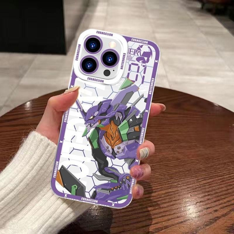 Anime EVA N. 01 Vỏ Evangelion Asuka Cho Samsung Galaxy A16 A55 A35 A34 A15 A14 A13 A12 A32 A24 Ốp Lưng Silicon Mềm Trong Suốt