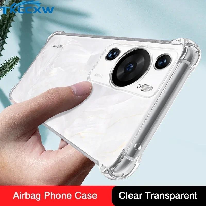 Túi Khí Mềm Silicon Chống Sốc Dành Cho Huawei P60 Pro Art P60Pro P60Art Trong Suốt Chống Sốc Coque Ban Đầu Ốp điện thoại Funda