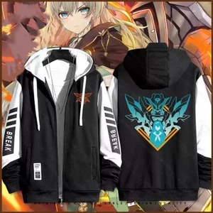 Honkai Star Rail Firefly áo khoác dây kéo Áo khoác Hoodie cardigan dài tay Top Plus Size