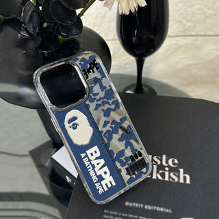 Ốp điện thoại hình đại diện ngụy trang nhiều màu cho iPhone 16 / 15 / 14 / 13 / 12 / 11 / PRO MAX / MINI / PLUS / X / XR gương chống rơi và chống sốc Vỏ bảo vệ lỗ lớn