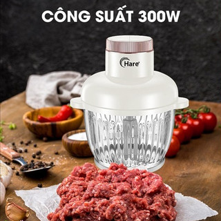 Máy xay thịt Hare HR XT830 công suất 300W dung tích 2.5L, lưỡi dao 2 tầng inox, Bh 12 Tháng
