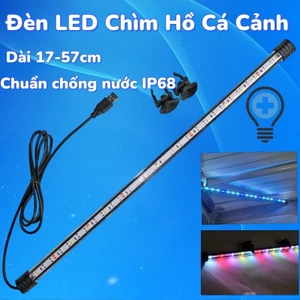 Đèn LED Chìm Hồ Cá Cảnh,Dài 17-57cm ,Chuẩn chống nước IP68,Đèn thủy sinh siêu sáng