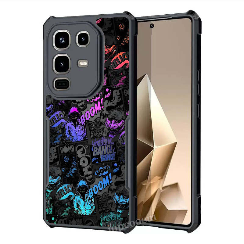 Ốp điện thoại Graffiti BOOM tiên tiến hợp thời trang Infinix 60 50 50S 50X 40X 40S 40 Edge Pro Plus 4G 5G Vỏ bảo vệ chống mồ hôi