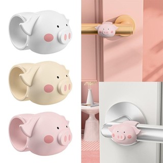 ZENITHCO 3 Miếng Dán Bảo Vệ Tường, Nút Chặn Cửa Hoạt Hình Silicon, Tay Cầm Cửa Im Lặng Chống Sốc Di Động Chống Va Chạm Vòng Cho Phòng Ngủ
