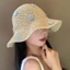 Mũ Rơm MERIGGIARE, Chống Tia UV Hoa Nhỏ Mũ Panama, Chống Nắng Đáng Yêu Có Thể Gập Lại Mũ Xô Thoáng Khí Mùa Hè