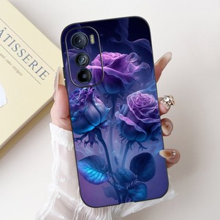 Dành Cho Motorola Edge 30 XT2203-1 Ốp Lưng Edge 30 Pro XT2201-1 Vỏ Silicon Mềm Hoa Bình Minh Cho Edge Plus 2022 Capa