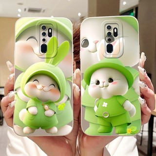 Dành Cho Oppo A9 (2020) / A5 (2020) Vỏ Hoạt Hình Mèo Thỏ Dễ Thương Mới Oppo A9 A5 2020 Vỏ Điện Thoại Silicon Mềm Bảo Vệ Ống Kính