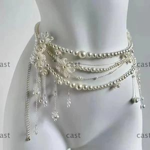 Dây thắt lưng CAST, Phụ kiện quần áo trang sức Thắt lưng tua rua thanh lịch, Trang trí thắt lưng đa năng thời trang Retro dành cho nữ