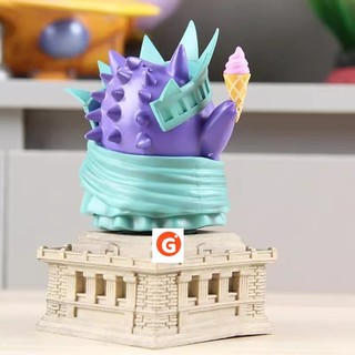 14cm Pokemon Gengar COS Tượng Nữ Thần Tự Do Anime Hình