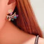 Đẹp Phong Cách Mới Nhiều Màu Sắc Zircon Tính Khí Ánh Sáng Sang Trọng Bông Tai Tinh Tế