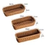 Khay đan giả BAMBOOB, Giỏ đựng đồ bằng mây giả bền bằng nhựa, Trang trí bàn làm việc Hình chữ nhật đa năng Hộp đựng đồ lặt vặt Trang chủ