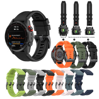 Dây đeo silicon 20/22/26mm tháo nhanh cho Garmin Fenix 7 7X 7S 8 6X 6S 5X 965 955 945 935 pro Sapphire