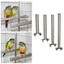 Giá đỡ đồ chơi chim CODECOVED, Trạm tập thể dục răng miệng Đường kính 1,9cm Cá rô vẹt bằng thép không gỉ, Dễ dàng làm sạch 15-30m Bền chống mài mòn Chân đế chim Budgerigars