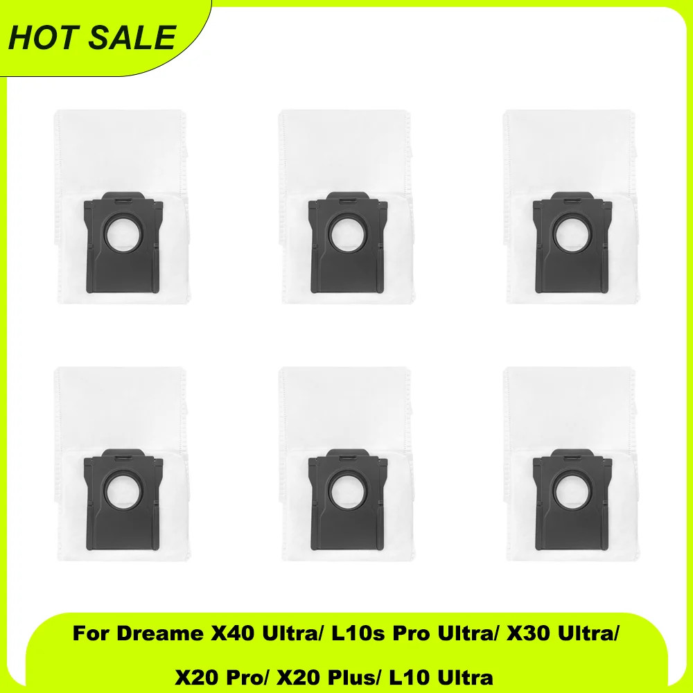 Túi đựng bụi cho Dreame X40 Ultra Tương thích với / L10s Pro Ultra Heat / X30 Ultra / X20 Pro 3.2L Túi hút bụi Phụ kiện