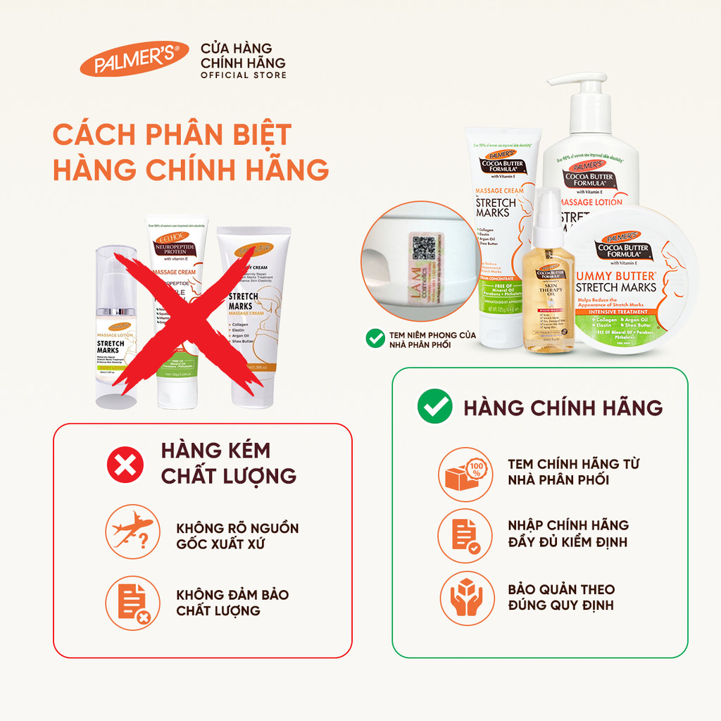 Bộ Palmer's Ngăn Ngừa & Giảm Rạn Da Cho Mẹ Bầu - Hiệu Quả 98%