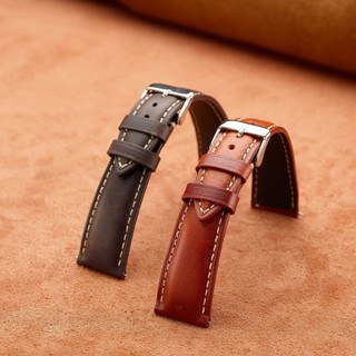 Dầu Sáp Vintage Da Thật Chính Hãng Dây Đeo Đồng Hồ 18mm 19mm 20mm 21mm 22mm Da Bò Dây Đồng Hồ Phát Hành Nhanh Dây Đeo Tay Cho Nam Nữ Vòng Tay Quà Tặng Giáng Sinh