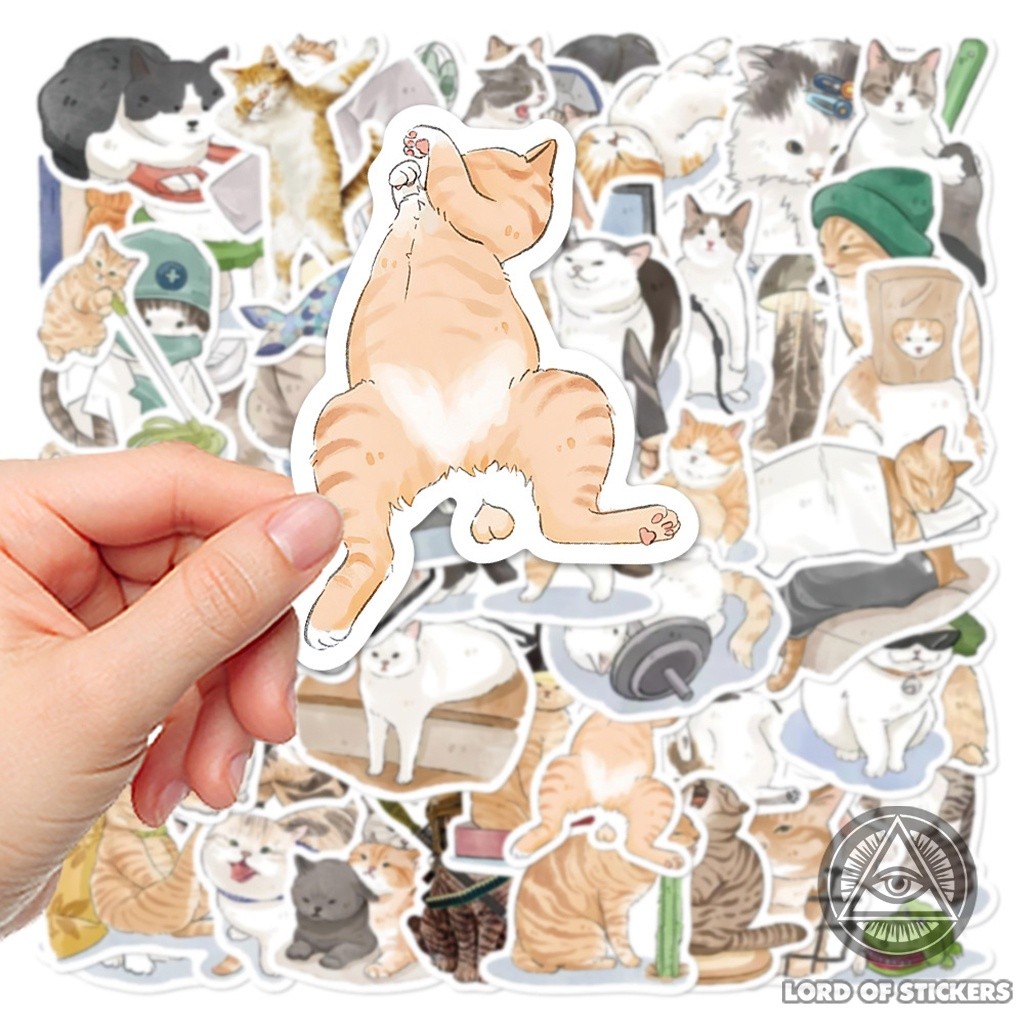 50 Hình Dán Mèo Cute Sticker Meme Hài Hước Dễ Thương