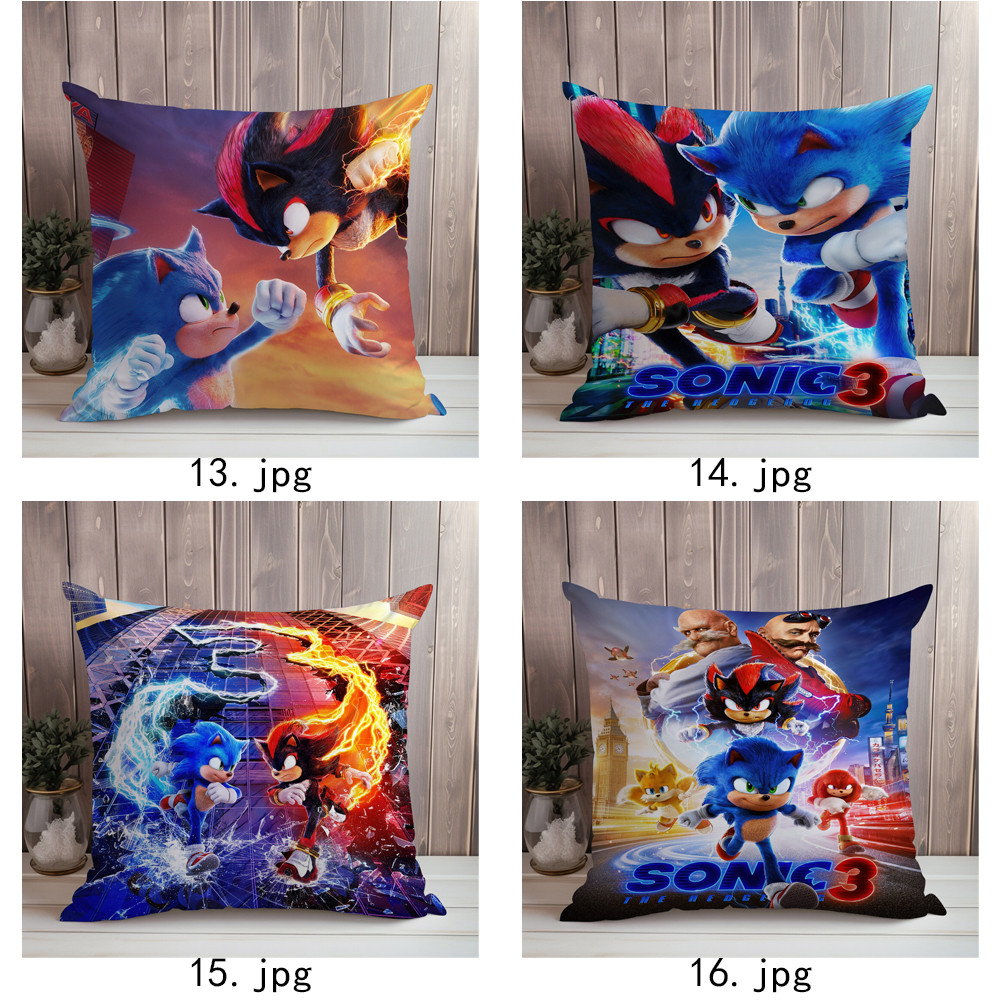 Vỏ gối Sonic The Hedgehog 3 Throw Vỏ gối in một mặt (Không có lõi)