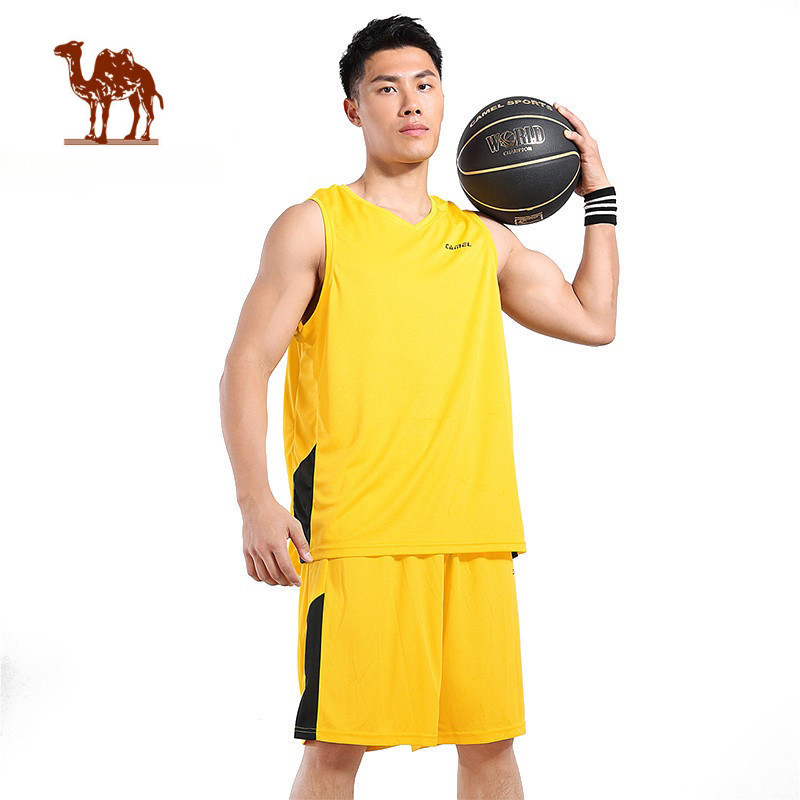 Ảnh Trang phục bóng rổ CAMEL CROWN 2 mảnh không tay phong cách năng động cho nam 1