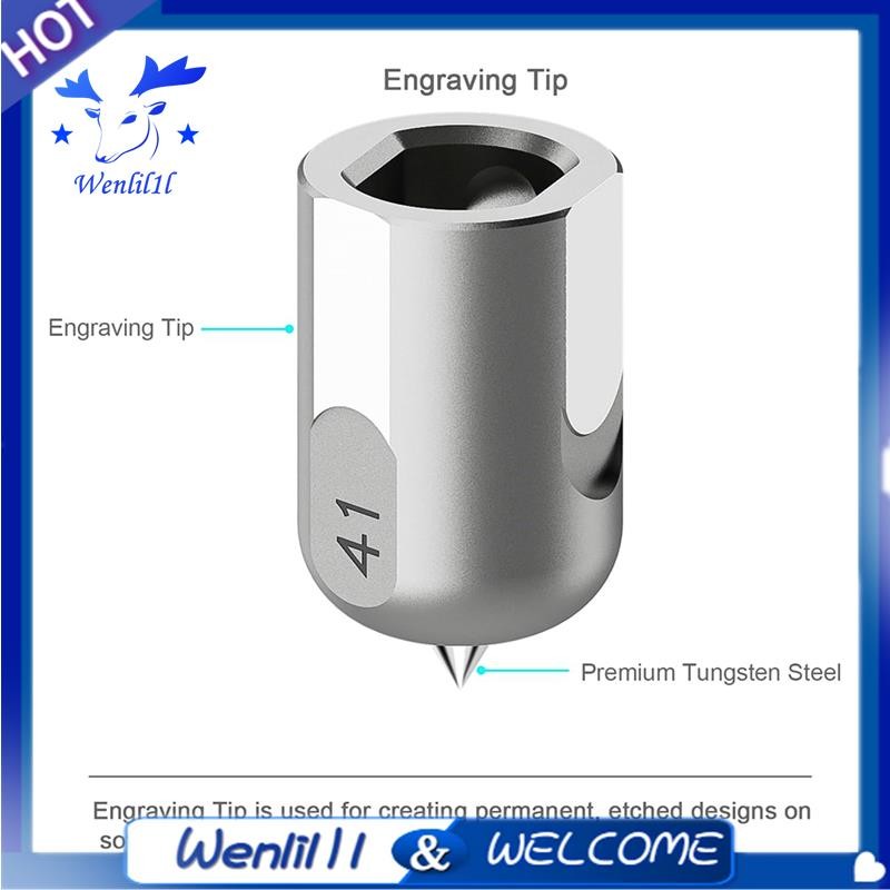 2 Chiếc Đầu Khắc Và Đầu Debossing Mịn Cho Cricut Maker 3 / Maker Máy Cắt Debossing Dụng Cụ
