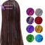 200 sợi Tóc lấp lánh ba chiều Phần mở rộng Thiếc 90cm Nữ Hippie [Mới]