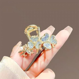 Mauropoli [Sẵn Sàng] Kẹp Tóc Vàng Hoa Pha Lê Cao Cấp Đầu Lưng Nữ Kẹp Nhỏ Kẹp Tóc Đuôi Ngựa Kẹp Tóc Mũ Đội Đầu