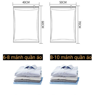 Trong suốt túi hút chân không quần áo, Túi Chân Không To Dày Đựng Quần Áo, Kèm bơm hút