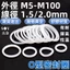 Vòng Cao Su Chất Liệu Nhựa o-Ring Đường Kính Ngoài 5-100mm Đường Kính Dây 1.5 / 2.0mm Vòng Niêm Phong Chịu Nhiệt Độ Cao Vòng Silicon Chống Thấm Nước Vòng Silicon Đệm Niêm Phong Phần Nhựa