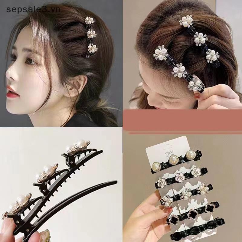 # VN # Kẹp Tóc Đá Pha Lê Lấp Lánh Đôi Nổ Barrettes Kẹp Tóc Nữ Bé Gái Mũ Phụ Kiện Tạo Kiểu Tóc.
