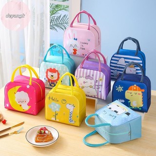 Deyangk Hoạt Hình Cách Nhiệt Hộp Cơm Trưa Túi Tote Cầm Tay Bento Túi Cách Nhiệt Ăn Trưa Lá Nhôm Dày Hộp Cơm Trưa Túi VN