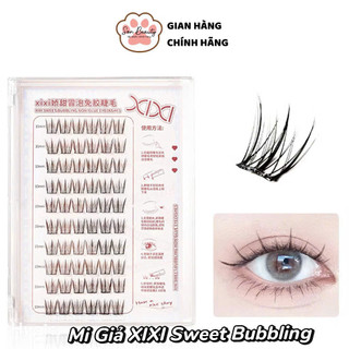 [XIXI] Lông Mi Giả XiXi Sweet Bubbling Có Keo Sẵn Tự Nhiên Nhẹ Nhàng Uốn Cong Cho Người Mới Dễ Sử Dụng