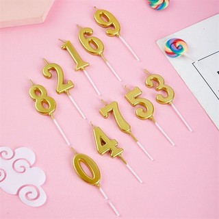 Nến Số Vàng  number candles Sang Trọng – Điểm Nhấn Hoàn Hảo Cho Mọi Bữa Tiệc bánh sinh nhật và các dịp kỷ niệm