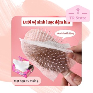 Lưới phủ lược gỡ rối Nhật Bản - Ngăn tóc rụng bám dính, vệ sinh lược sạch sẽ
